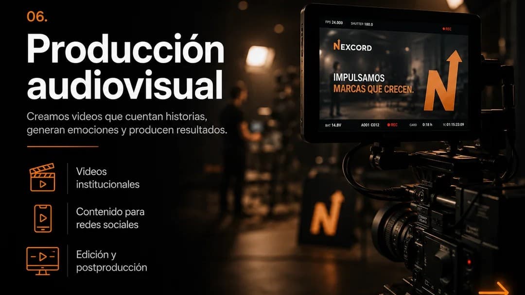Servicio de Producción audiovisual de Nexcord